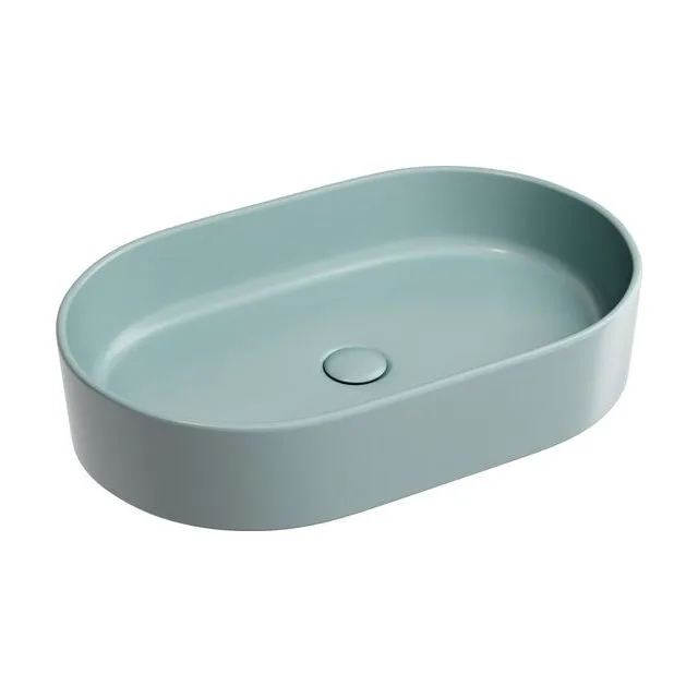 Раковина из сантехнического фарфора Ceramica Nova Элемент (Element) 61 см CN6048MLG накладная цвет зеленый матовый