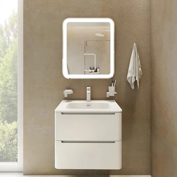Комплект мебели Iddis Эдифис (Edifice) 60 белый глянец подвесной
