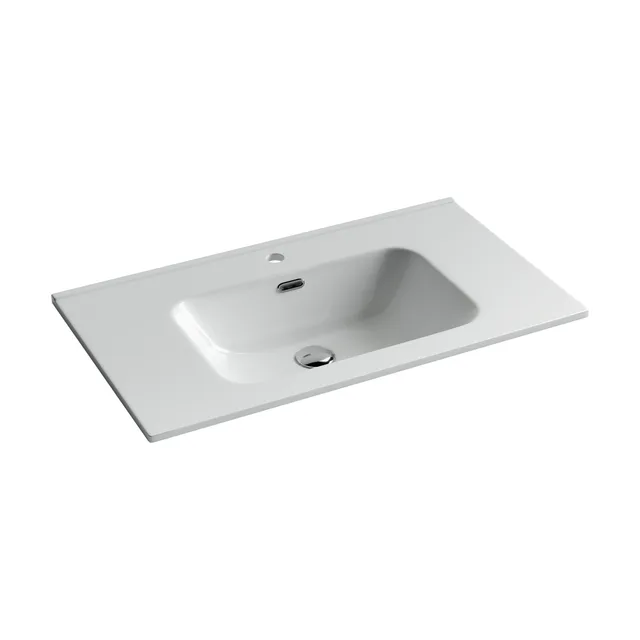 Раковина из сантехнического фарфора Ceramica Nova Элемент (Element) 81 см CN7005 накладная цвет белый