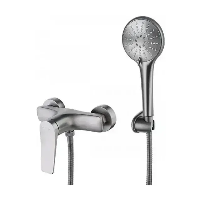 Смеситель Lemark Bronx LM3703GM для душа графит