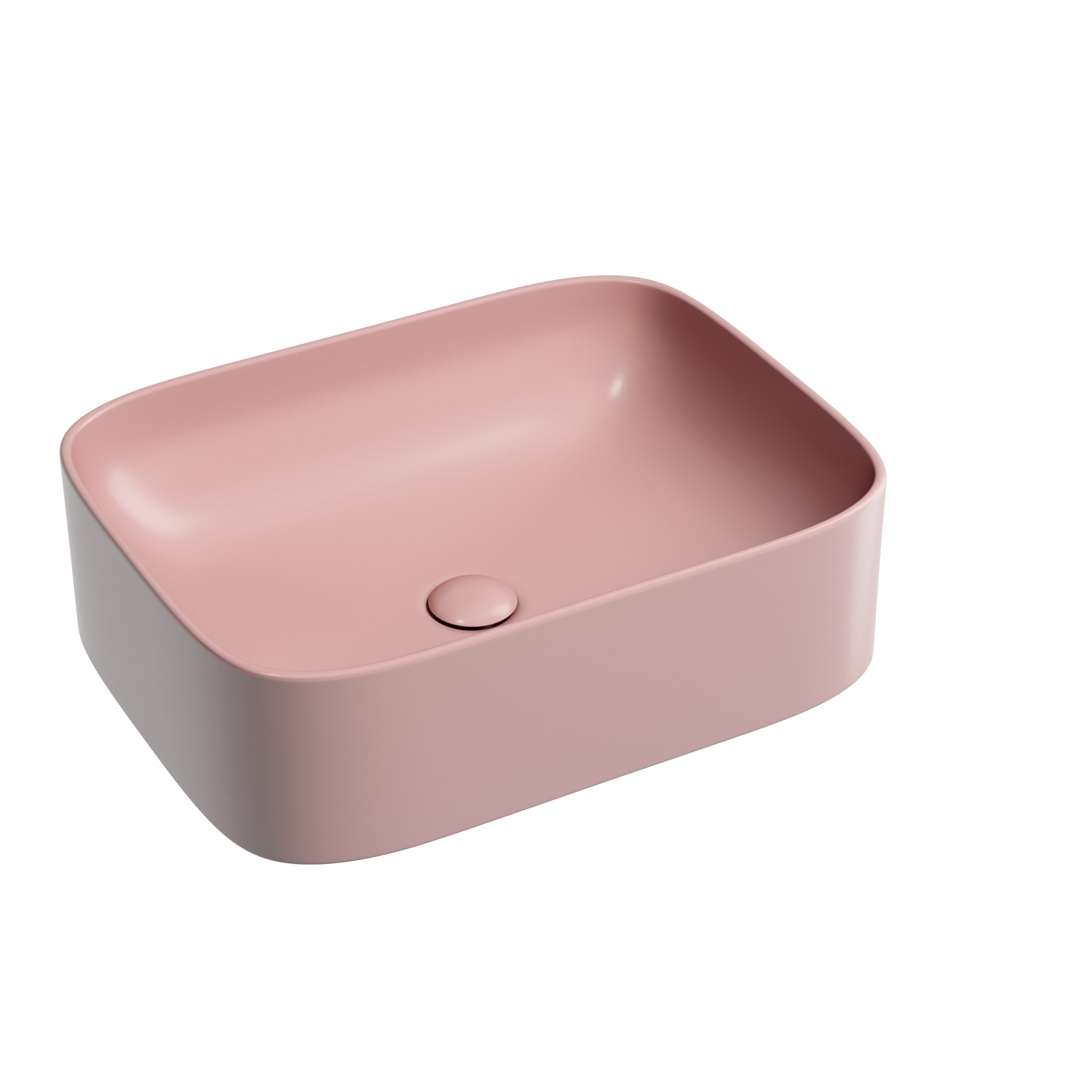 Раковина из сантехнического фарфора Ceramica Nova Элемент (Element) 51 см CN6052MP накладная цвет розовый матовый