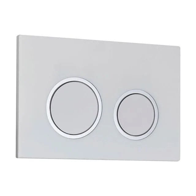 Кнопка смыва Veconi FLUSH V11, FLV11-W, 240х162х7, пластик, белый глянец кайма - белый глянец