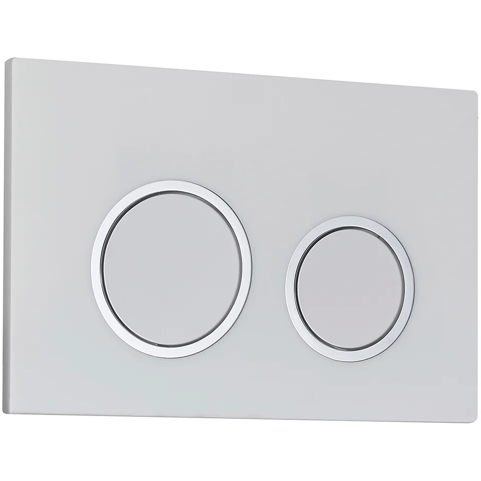 Кнопка смыва Veconi FLUSH V11, FLV11-W, 240х162х7, пластик, белый глянец кайма - белый глянец