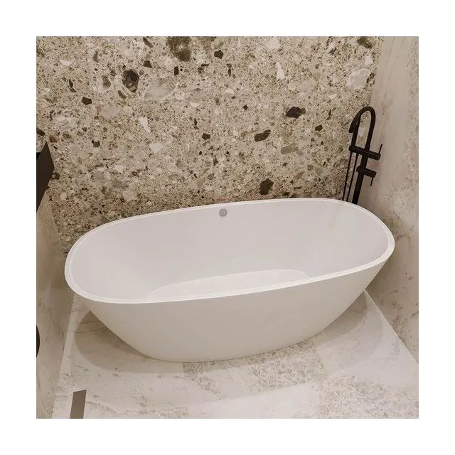 Ванна из искусственного камня Veconi IMPERIA 170×80 см, белая глянцевая