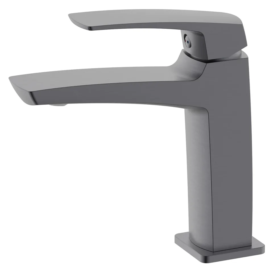 Cмеситель для раковины Azario Conda керамический картридж, графит (AZ-K1011GR)