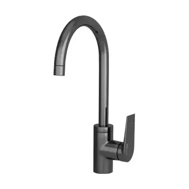 Смеситель WasserKRAFT Wiese 8407 для кухни оружейная сталь