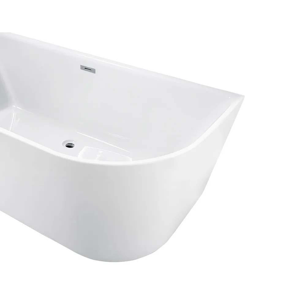 Ванна акриловая Vincea VBT-221, 1700*800*580, цвет белый, слив-перелив в комплекте, хром