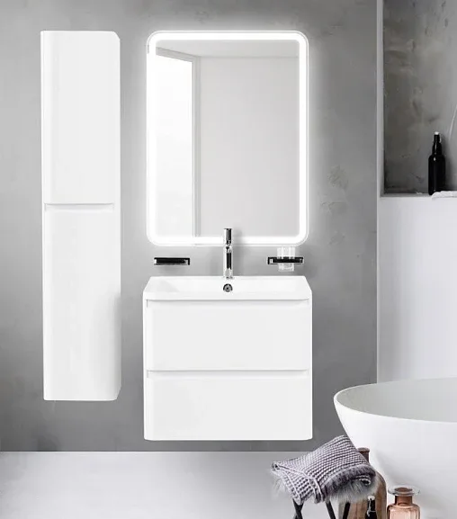Тумба с раковиной BelBagno Албано (Albano) 60 белый глянец