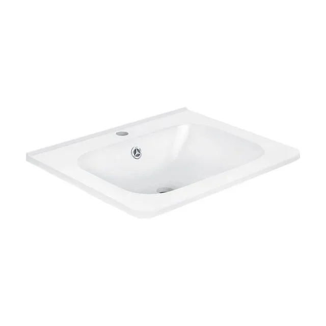 Раковина из искусственного камня Vincea 60 см VCB-2VP600W встраиваемая цвет белый