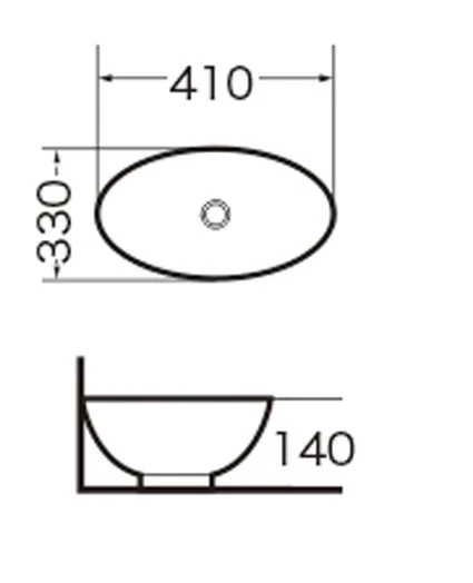 Раковина Grossman GR-3018 (410х330х140) белая,1 место