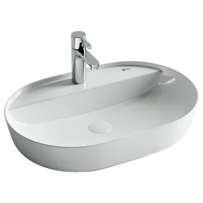 Раковина из сантехнического фарфора Ceramica Nova Мера (Modo) 61 см CN2004 накладная цвет белый