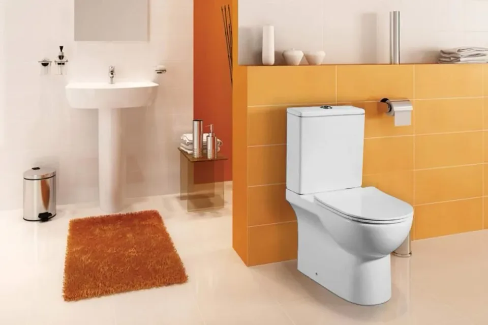 Унитаз-компакт Azario Ambra AZ-848G 37*64,5 безободковый с крышкой-сиденьем микролифт