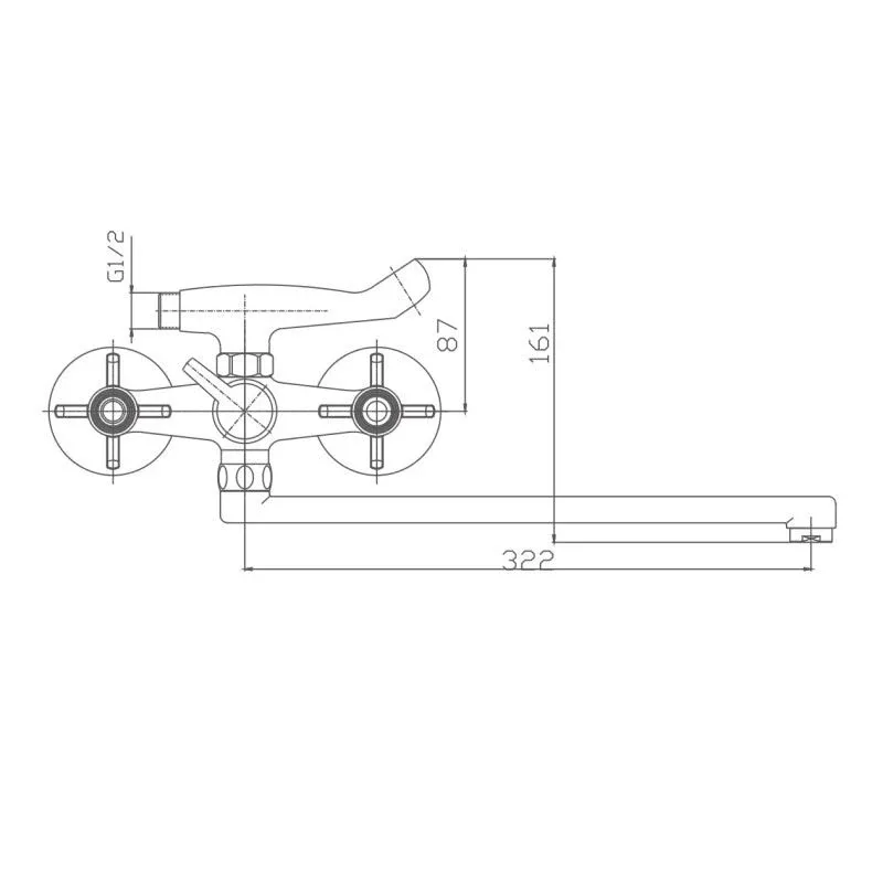 Смеситель Haiba HB2124 универсальный