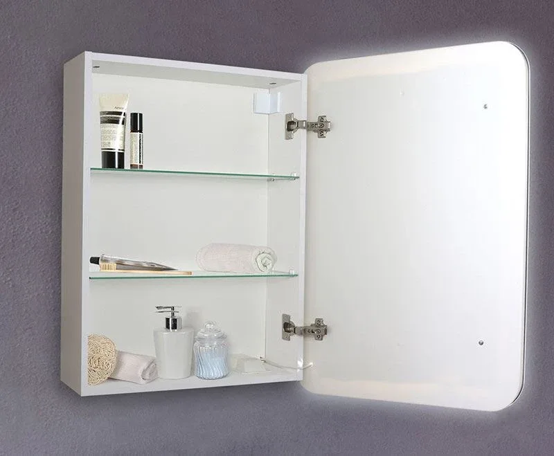 Зеркало-шкаф Silver Mirrors Фиджи флип 60 ИК 60*80, с led подсветкой инфр. сенсор