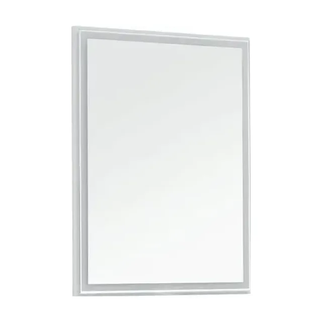 Зеркало Aquanet Nova Lite 60 белый глянец с Led подсветкой