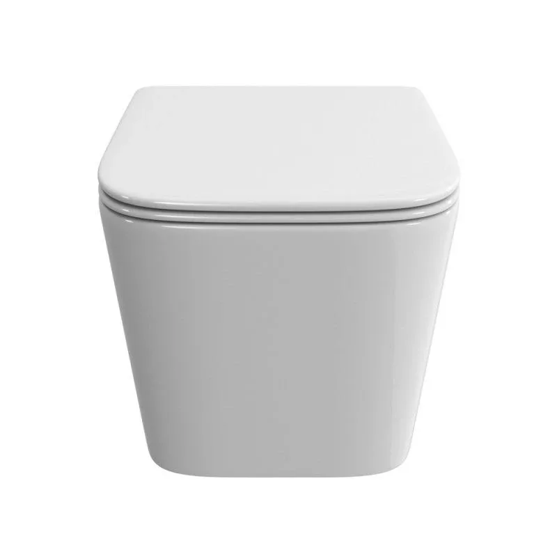 Подвесной унитаз BelBagno Дуэ (Due) BB5171CH-TOR/SC 34*48,5 безободковый с крышкой-сиденьем микролифт