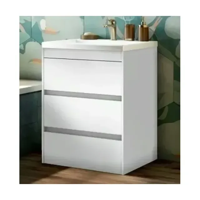 Тумба с раковиной Art&Max Фемели/Family 58 Bianco Lucido напольная