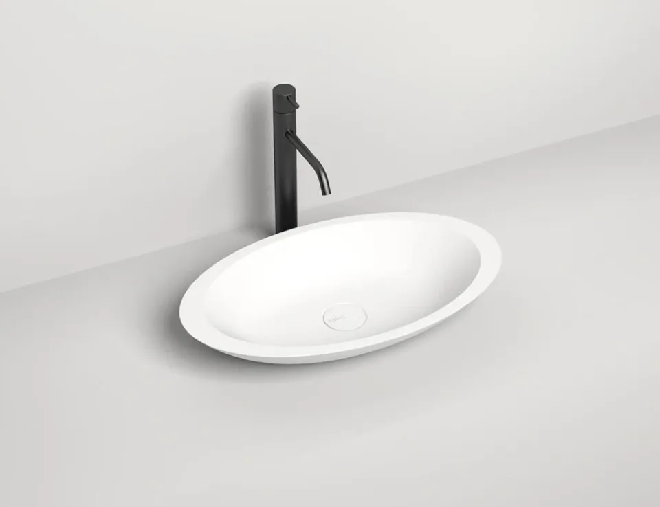 Накладная раковина Salini Callista 02 S-Sense 57,5*35 белый глянец