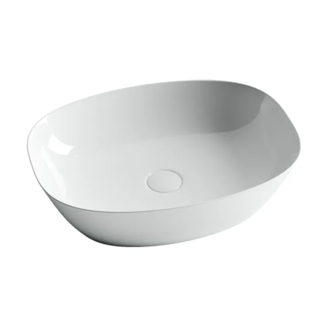 Раковина из сантехнического фарфора Ceramica Nova Элемент (Element) 50 см CN5005 накладная цвет белый