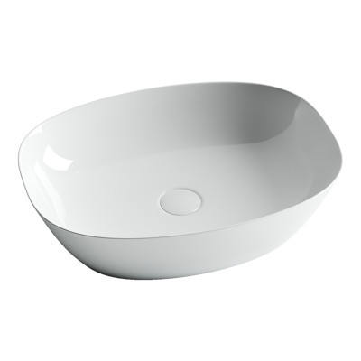 Раковина из сантехнического фарфора Ceramica Nova Элемент (Element) 50 см CN5005 накладная цвет белый