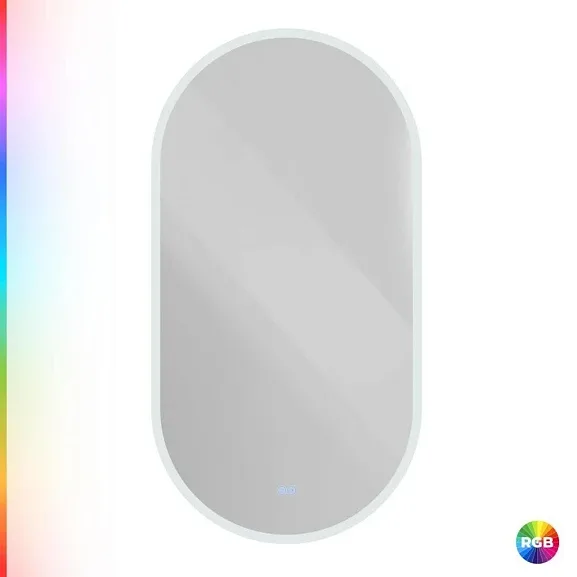Зеркало Cezares Эллисс (Ellisse) CZR-SPC-ELS-550-1050-RGB-TCH 55*105 с контурной разноцветной подсветкой RGB