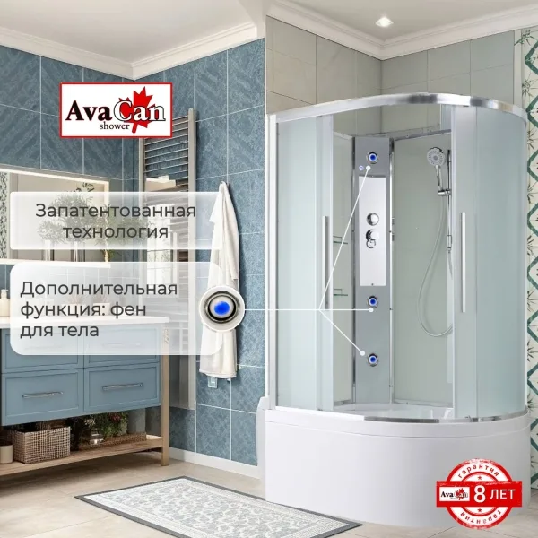 AvaCan Душевая кабина EM5812LN без крыши