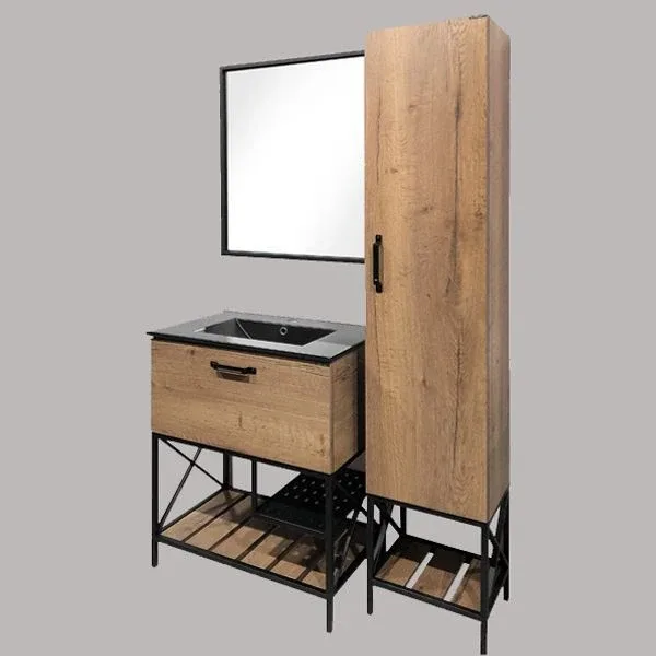 Зеркало Comforty Бредфорд 75 черный