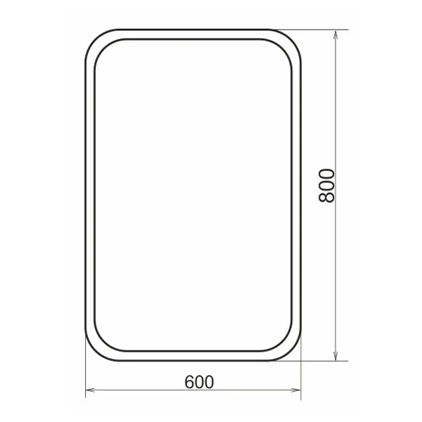 Зеркало Comforty Пион 60 с Led подсветкой инфракрасный выключатель