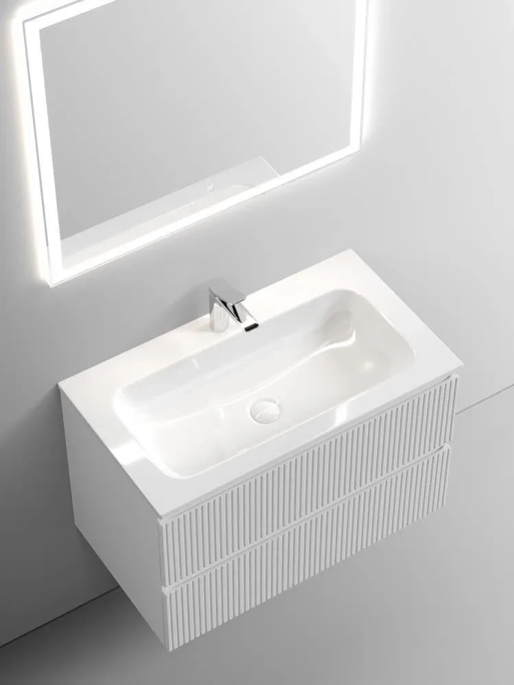 Тумба под раковину Sancos Сноб Т/Snob T 80 Bianco