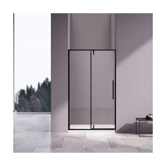 Душевая дверь Vincea Слим-Н (Slim-N) VDP-4SN120CLB 120х195 стекло прозрачное 6 мм профиль черный