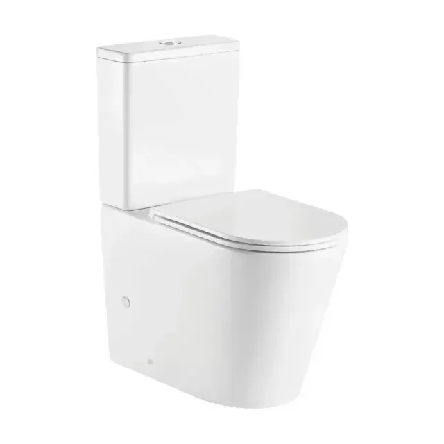 Унитаз-компакт Azario Vetro 38*60,5 безободковый с крышкой-сиденьем микролифт Slim