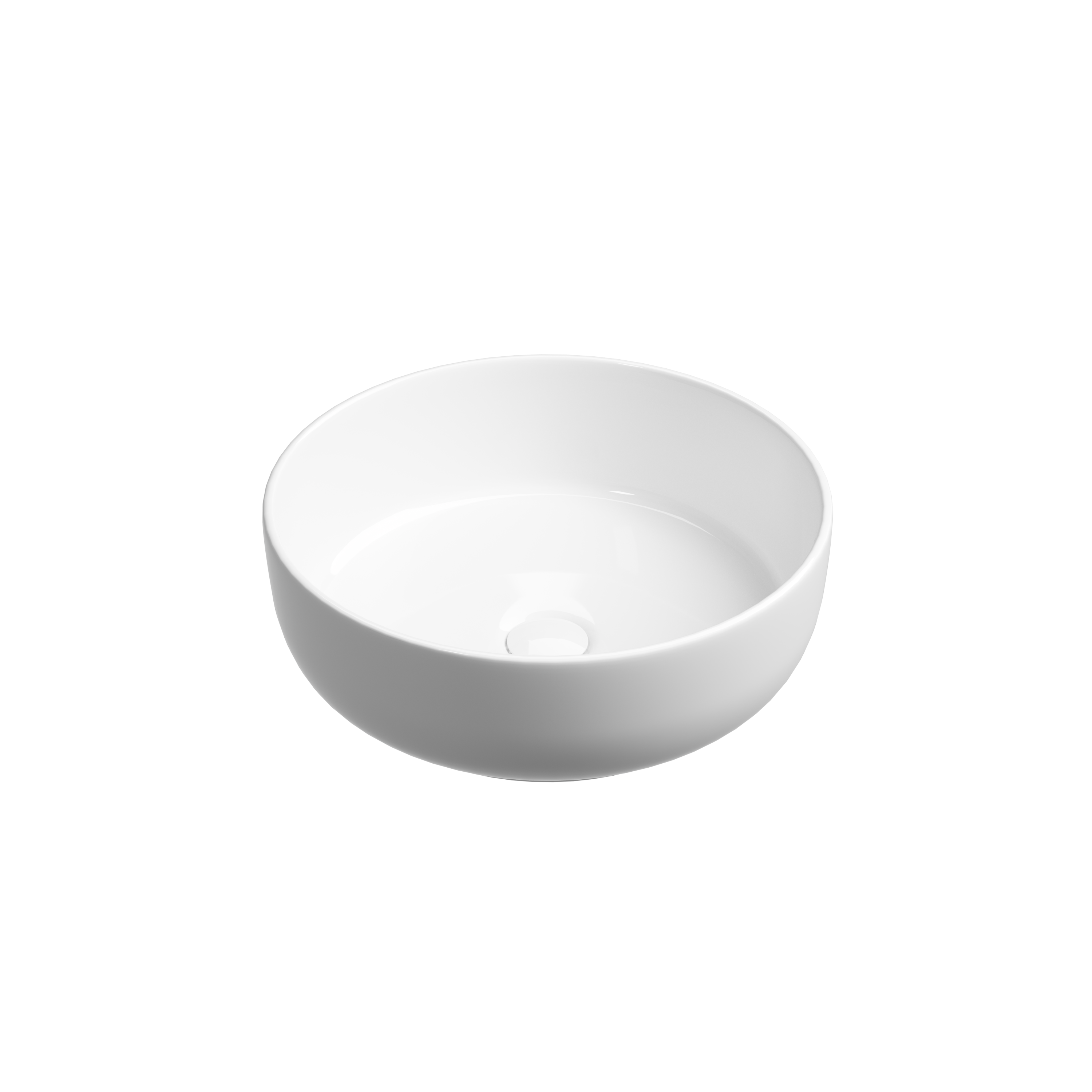 Раковина из сантехнического фарфора Ceramica Nova Тайкан (Taycan) 38 см CN12003 накладная цвет белый