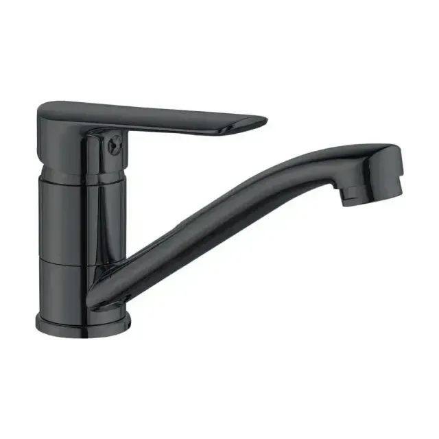 Смеситель Esko Lagos Black LG15B для кухни, излив 140мм