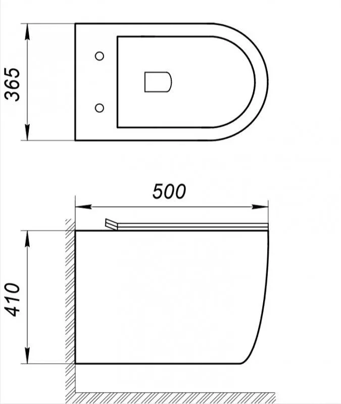 Подвесной унитаз BelBagno Аманда (Amanda) BB051CHR 36,5*50 безободковый с крышкой-сиденьем BB051SC