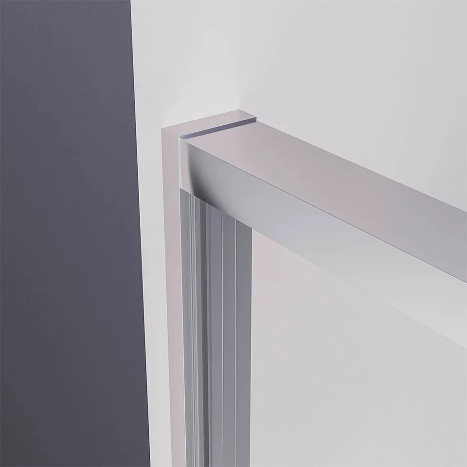 Боковая панель Veconi Premium Prato SP CH, 900x2000, хром, стекло прозрачное