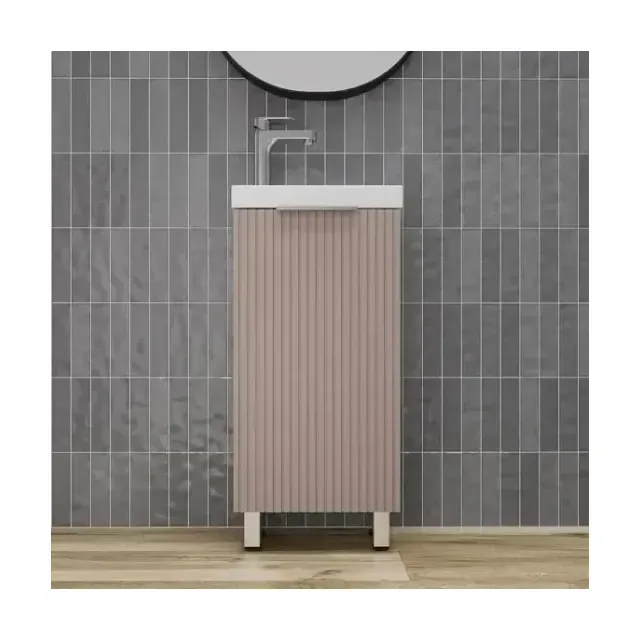 Тумба с раковиной Style Line Соло 40 L/R санд пудровый