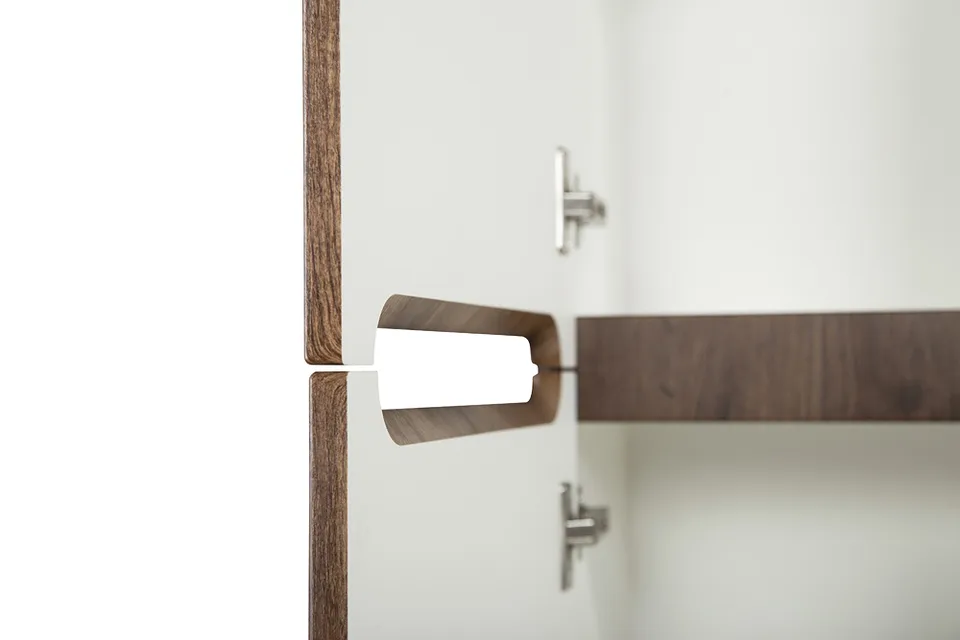 Шкаф подвесной BelBagno ETNA-1500-2A-SC-RW-P-L Rovere Moro, левый