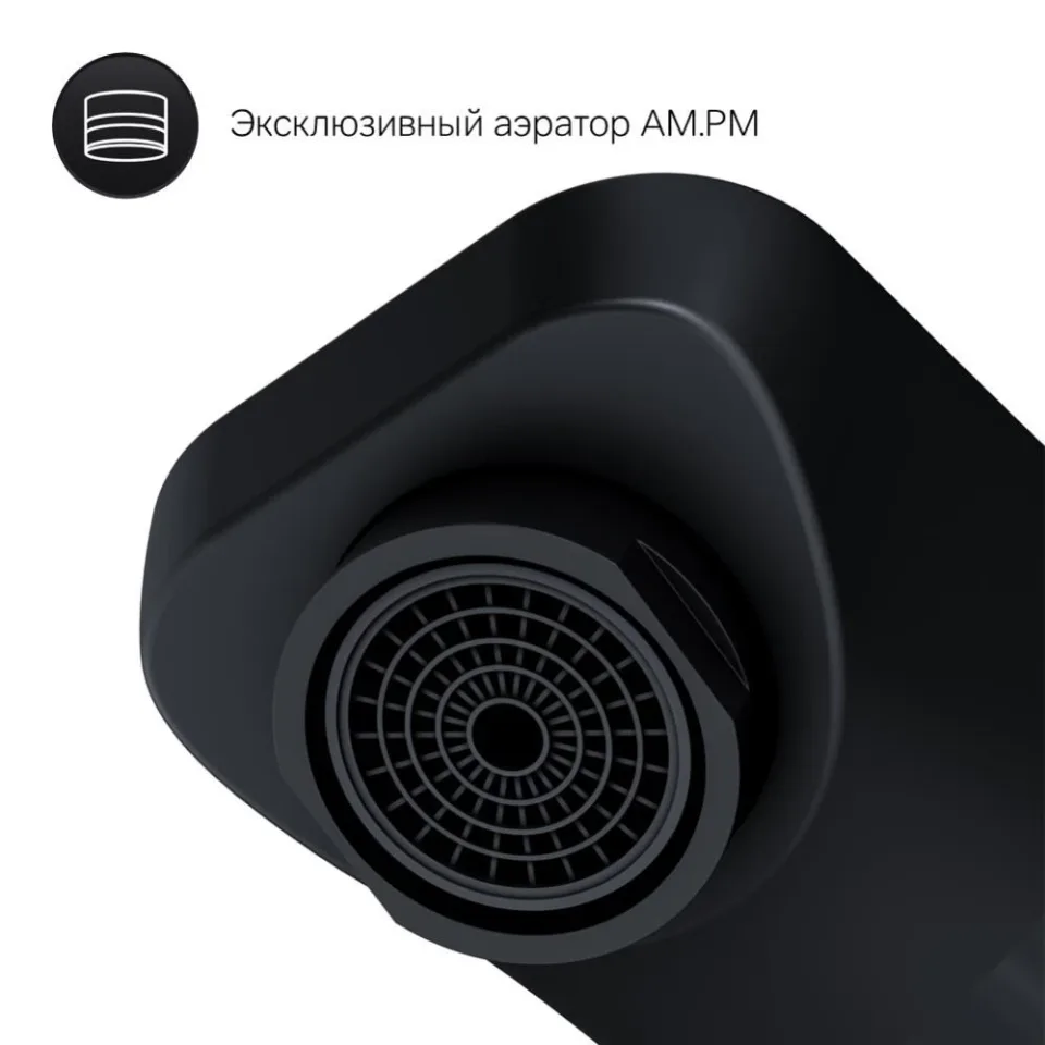 Смеситель AM.PM Икс-Джой (X-Joy) F85A72622 для раковины скрытый монтаж черный
