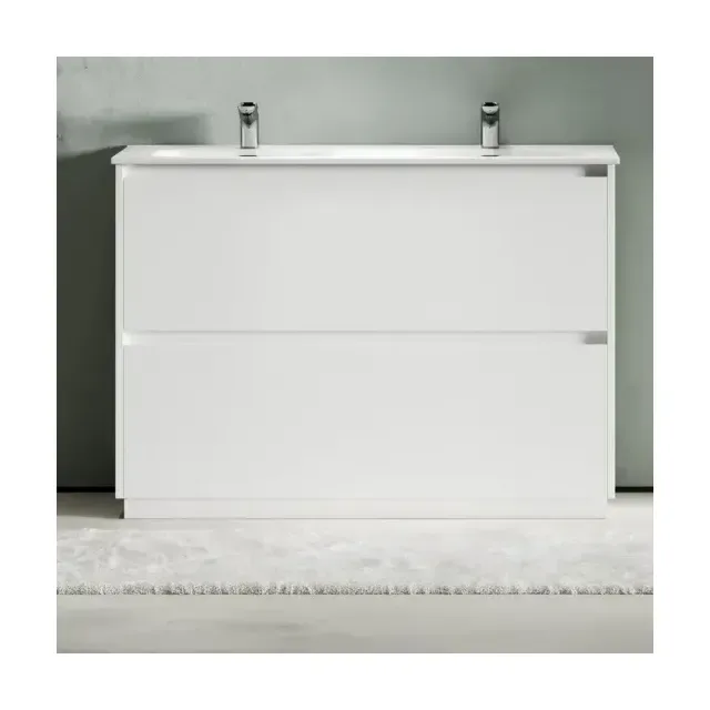 Тумба под раковину Sancos Либра напольная (Libra Floor) 119 см LB120F-2W напольная универсальная 2 ящика