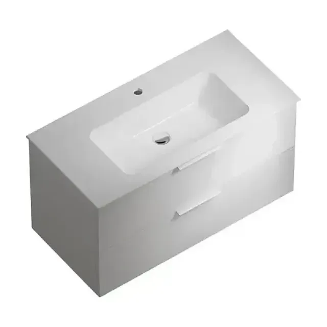 Тумба с раковиной Kerama Marazzi Piano Forte 95 белая глянцевая
