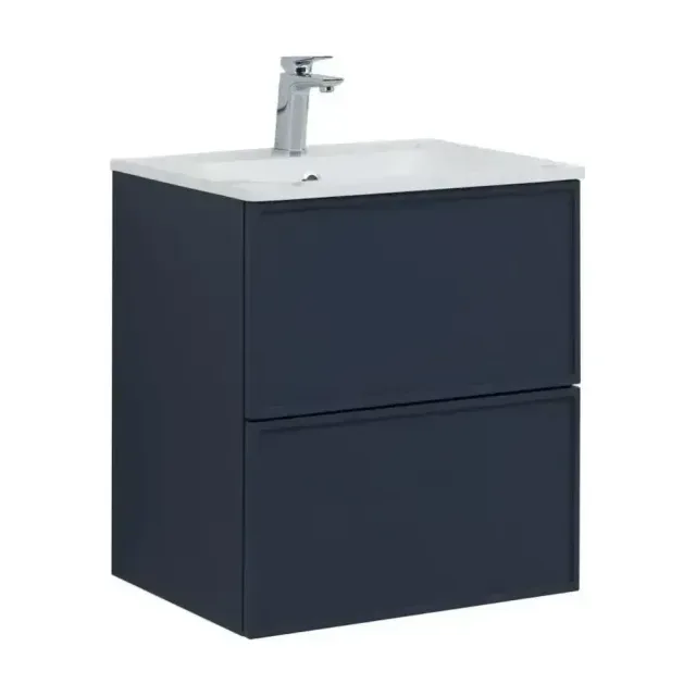 Тумба с раковиной Aquanet Арт 60 маренго Soft Touch (тактильный матовый), раковина Арт 60
