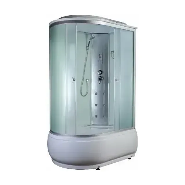 Душевая кабина AQUAPULSE 4006B 120х80х220см. fabric white (в/п), угол правый.