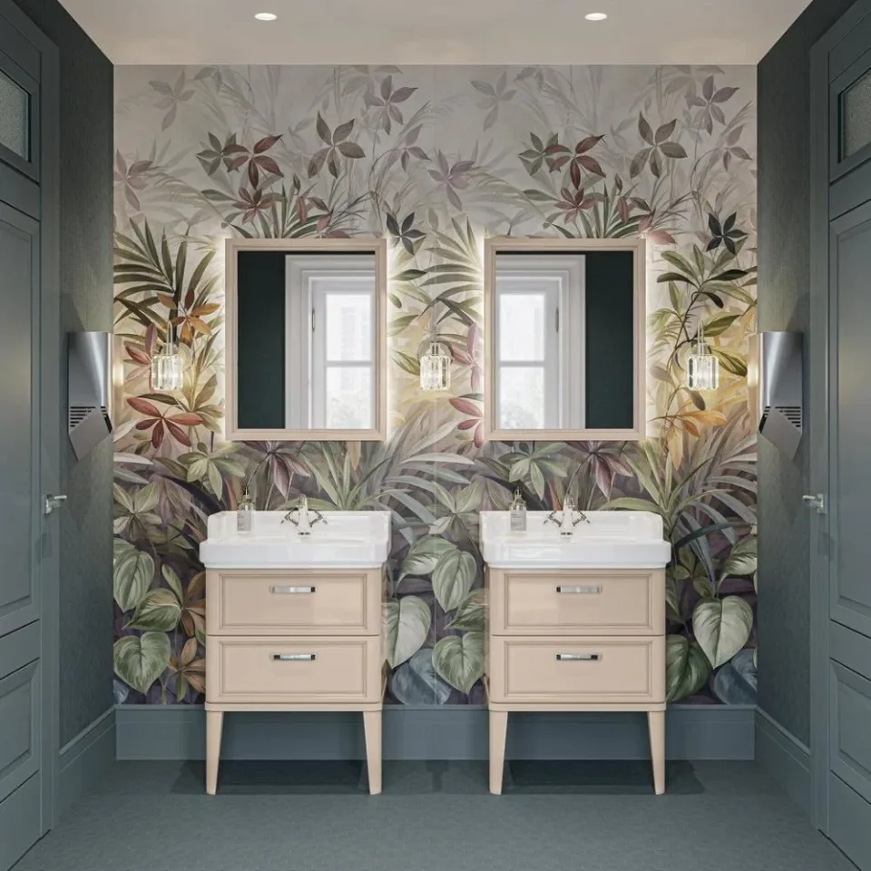Зеркало Kerama Marazzi Pompei 60 камео бежевый глянец с подсветкой