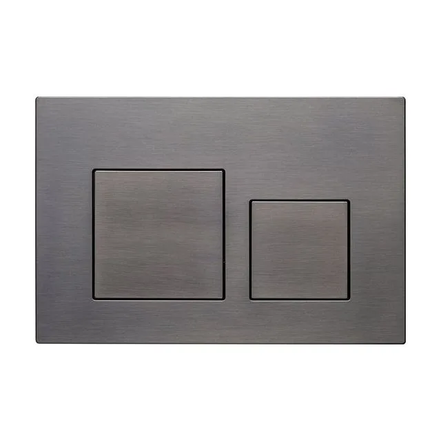 Кнопка смыва Veconi FLUSH V4, FLV4-GM, 240х162х10, пластик, оружейная сталь