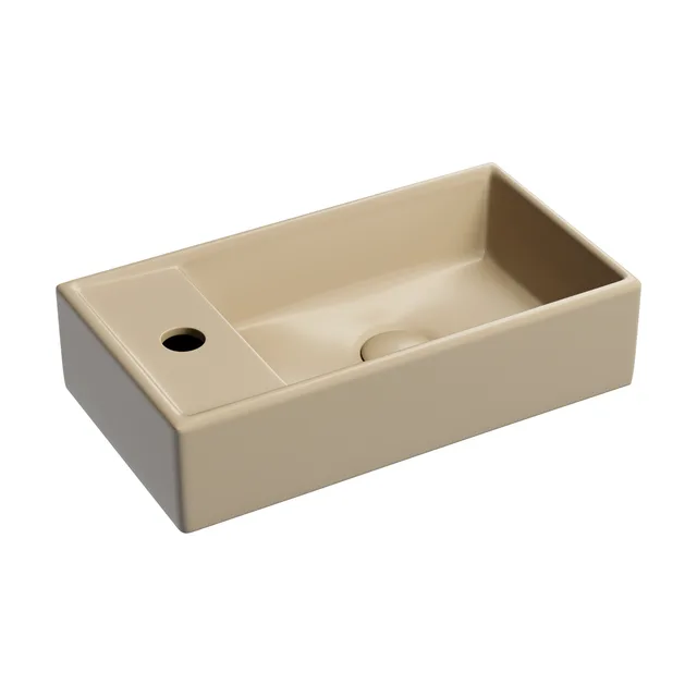 Раковина из сантехнического фарфора Ceramica Nova Элемент (Element) 42 см CN6051RMC подвесная цвет бежевый матовый