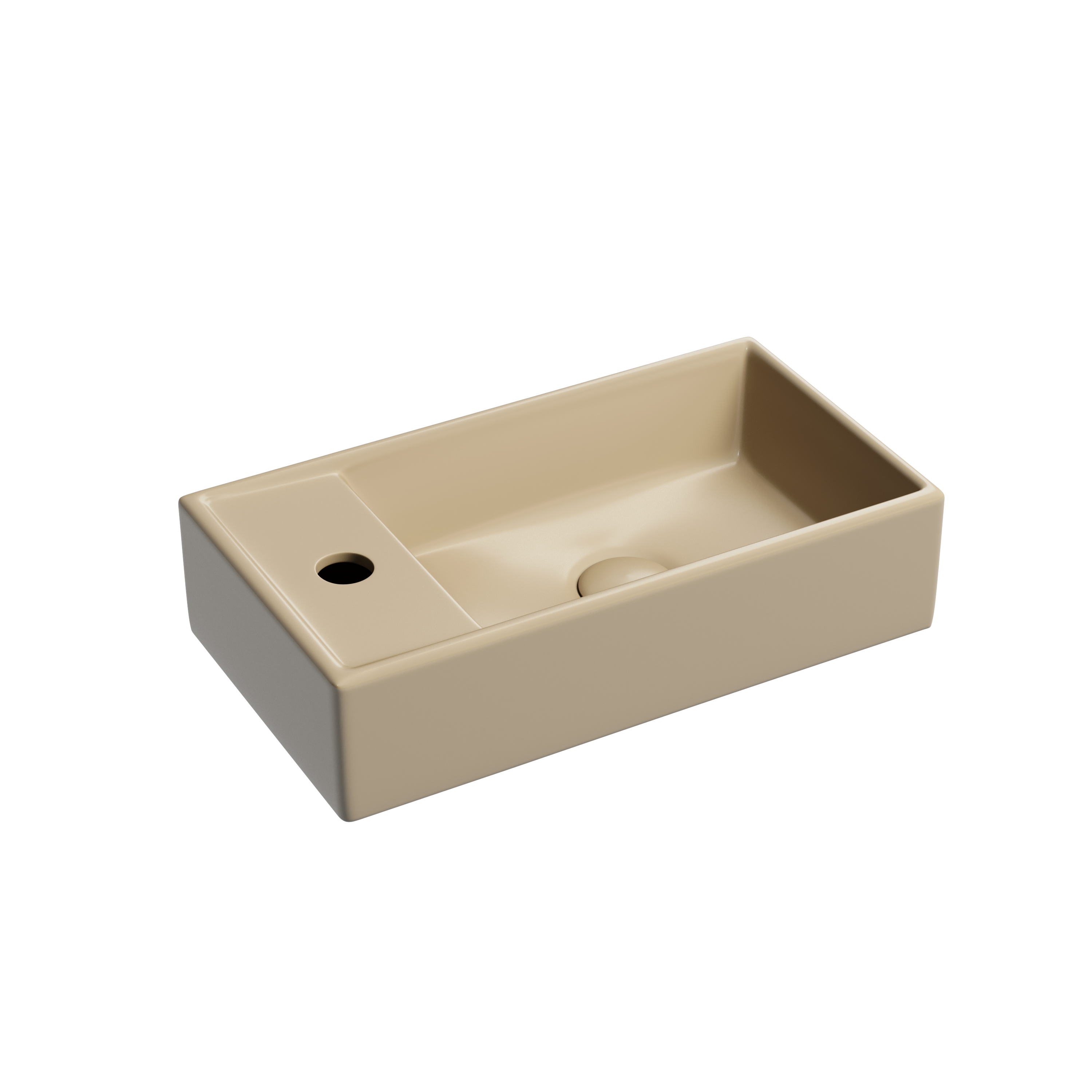 Раковина из сантехнического фарфора Ceramica Nova Элемент (Element) 42 см CN6051RMC подвесная цвет бежевый матовый
