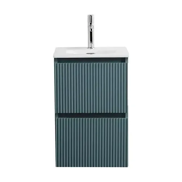 Тумба с раковиной BelBagno Uno-Mini 40 голубая матовая