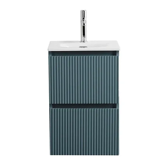 Тумба с раковиной BelBagno Uno-Mini 40 голубая матовая