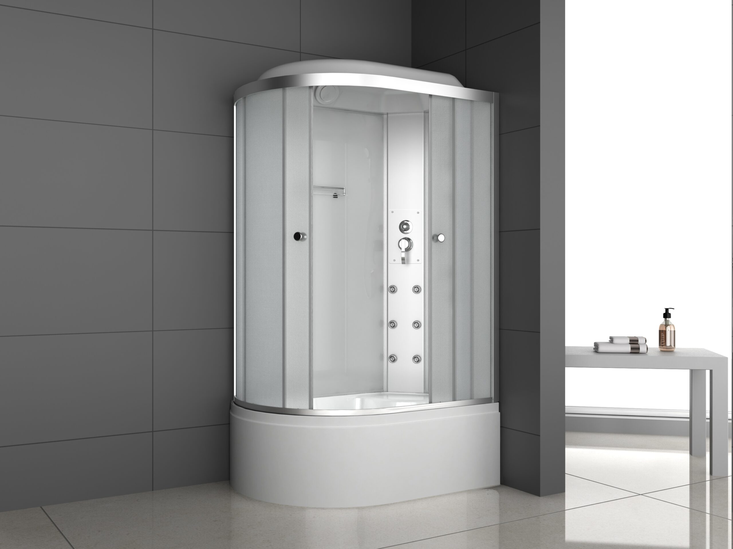 Душевая кабина ODA-8037 L/R м/с 120 x 80 x 215, исполнение R (R)