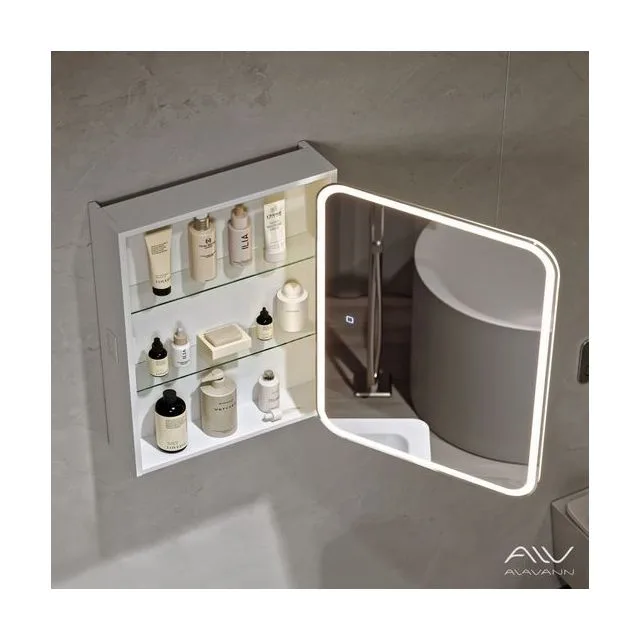 Зеркальный шкаф Cosmetic Light 70 с подсветкой и приближением Alavann ALV1220001